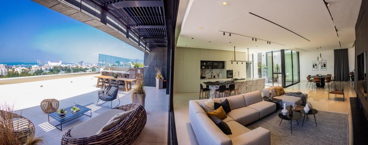 Serene - Infinity Cview Pool - 4 Bedrooms Luxury Penthouse Хайфа Экстерьер фото